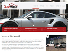 Tablet Screenshot of elitemotorsnj.com